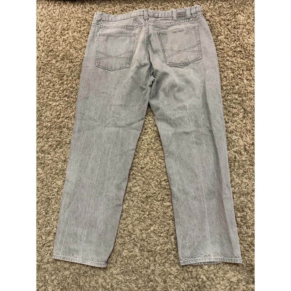 Marithe Francois Girbaud Jeans Gray Relaxed Straight Zip Fly Mens Size 42x30